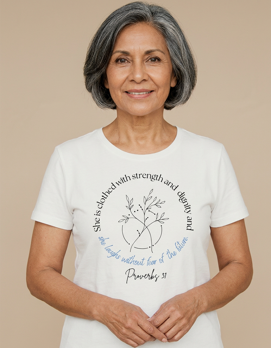 'She Is Clothed With Strength & Dignity' T-Shirt