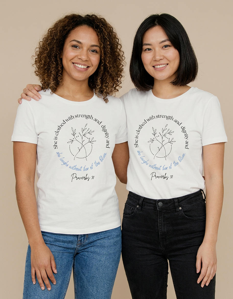 'She Is Clothed With Strength & Dignity' T-Shirt